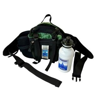 Gregory Mirage Hydration Waist Pack Bottle Carrier Black Green Trail Hiking USA